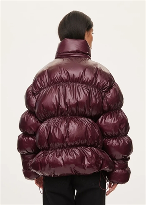 Active hood jakke Dark Burgundy Oval Square 